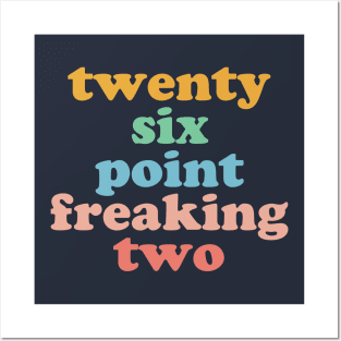 Twenty Six Point Freaking Two Marathon Runner Marathoner Posters and Art